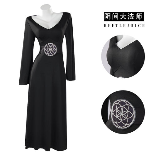 阴间大法师cos甲壳虫汁2怪奇大法师Beetlejuice丽迪亚cosplay服装