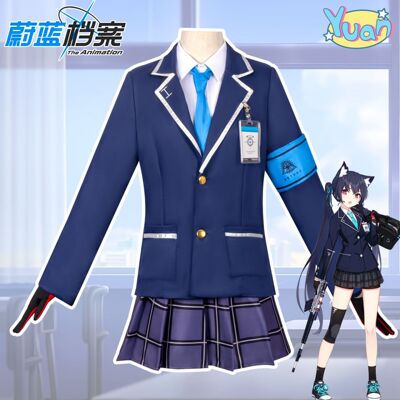蔚蓝档案BlueArchive黑见芹香cosplay动漫服装jk制服万圣节服饰
