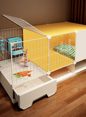 兔笼子家用大号室内养兔子专用特大号荷兰猪豚鼠侏儒兔子窝兔别墅