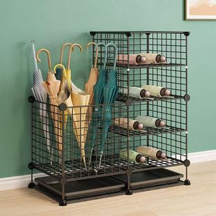 雨伞收纳架家用入门伞架子置物架公司店用酒店大堂铁艺沥水雨伞桶