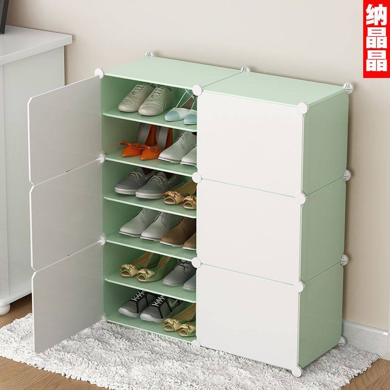 简易家用鞋架子门口防尘多功能鞋架经济型收纳实惠耐看多功能鞋架