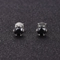 1 Carat | a Pair of Black Moissanite Earrings