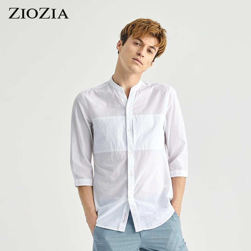 纯棉面料，修身剪裁，优雅素色