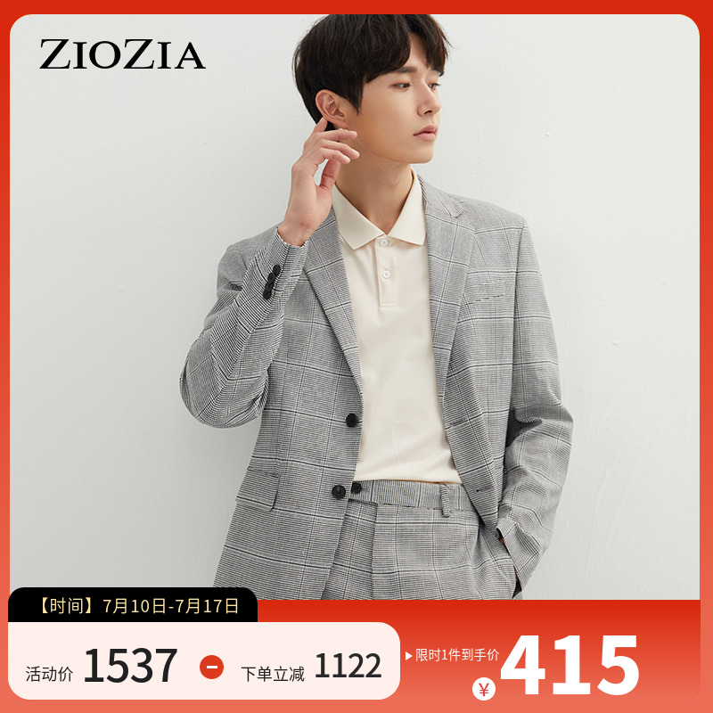 ZIOZIA春季男士韩版时尚休闲西服青年西装外套礼服ZKG11103B