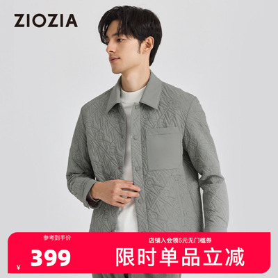 【保暖】ZIOZIA男士冬季新品休闲易打理棉服夹克外套ZJDD4208W