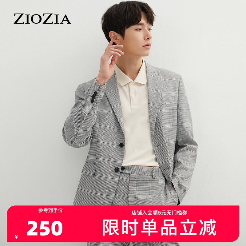 ZIOZIA春季男士韩版时尚休闲西服青年西装外套礼服ZKG11103B