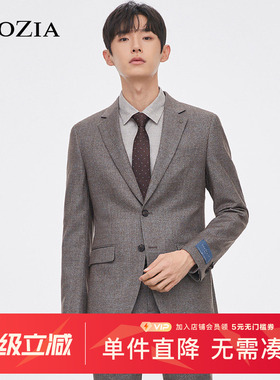 ZIOZIA西服男韩版商务绅士西服青年上班正装西服外套ZSB14T07T