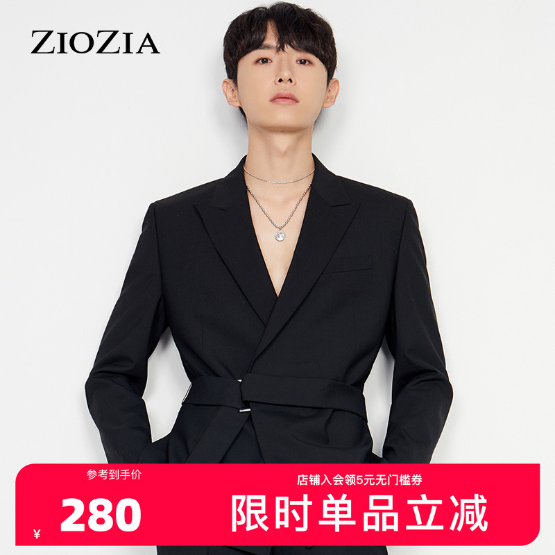 ZIOZIA冬季纯色简约男士气质简洁休闲西便服ZKG04925B