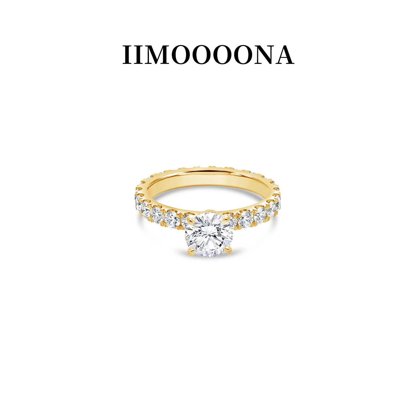 IIMOOOONA埃勒四爪轻奢订婚戒指