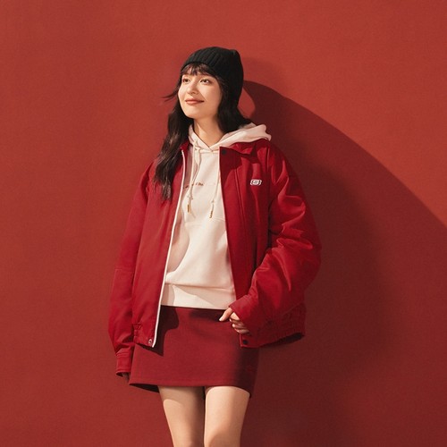 斯凯奇新年男女宽松舒适梭织外套