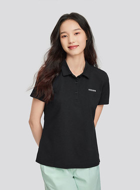 Skechers斯凯奇女士运动POLO衫凉感透气吸湿速干短袖上衣P224W081