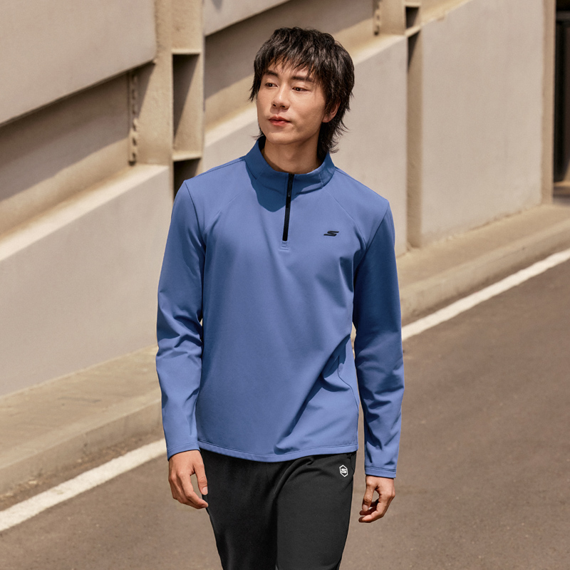 Skechers斯凯奇男子针织长袖T恤