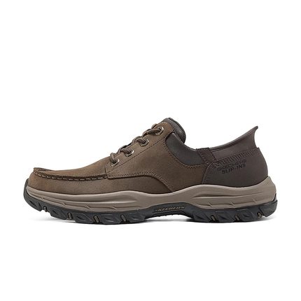 Skechers斯凯奇男士复古商务休闲鞋秋冬新款轻便舒适帆船鞋205286