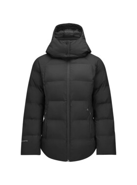 Skechers斯凯奇秋冬款女士防寒保暖宽松裥棉连帽运动外套P424W070