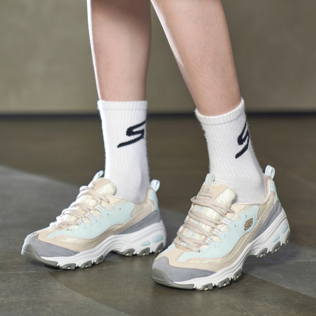 厚底复古休闲运动鞋斯凯奇