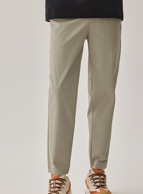 Skechers斯凯奇春季男款舒适梭织长裤吸湿速干休闲运动裤L225M129