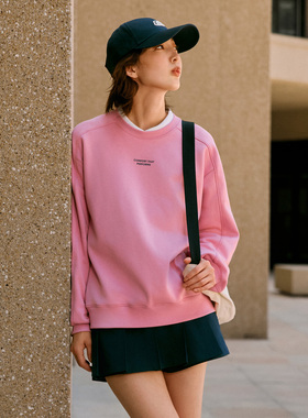 Skechers斯凯奇女子秋冬加绒保暖套头卫衣休闲运动打底衫P425W074