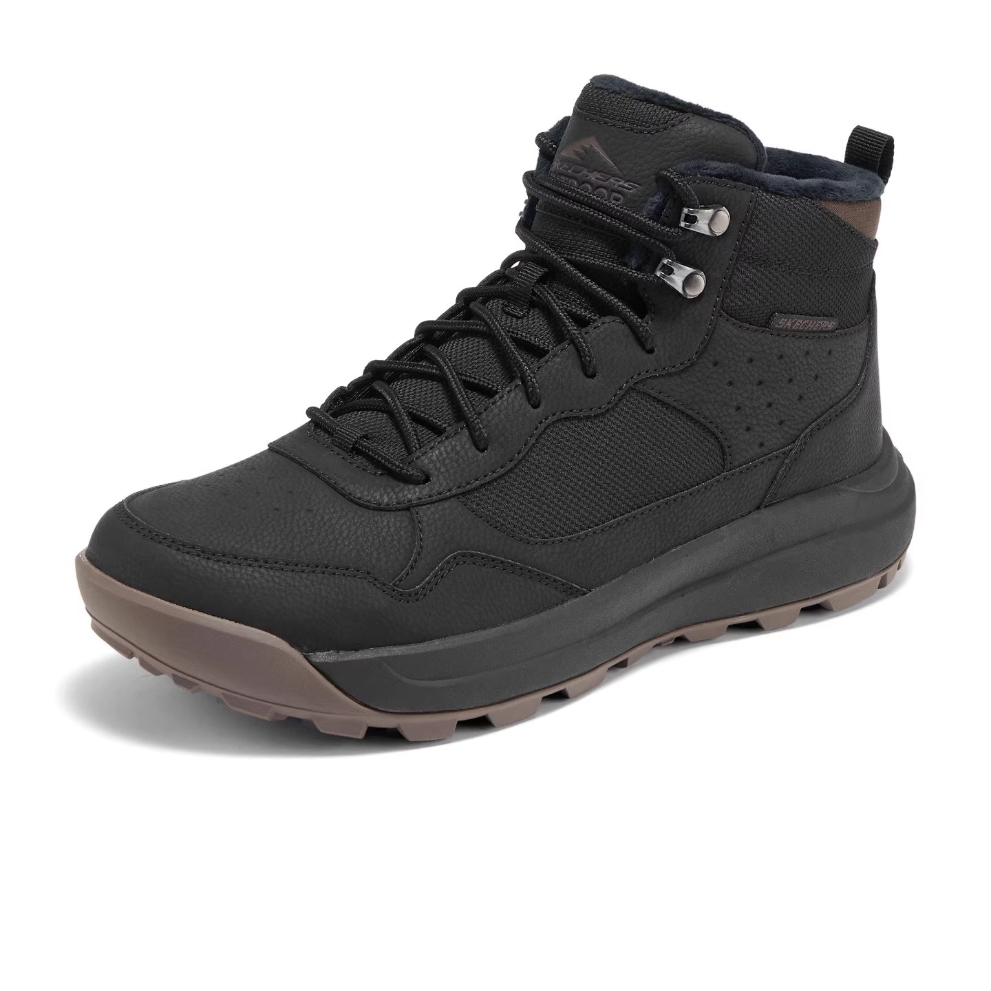 Skechers斯凯奇男鞋秋冬款加绒保暖雪地靴透气高帮休闲鞋211261