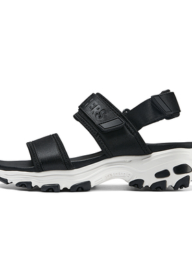 Skechers斯凯奇女鞋夏季魔术贴露趾凉鞋轻便透气户外沙滩鞋119853