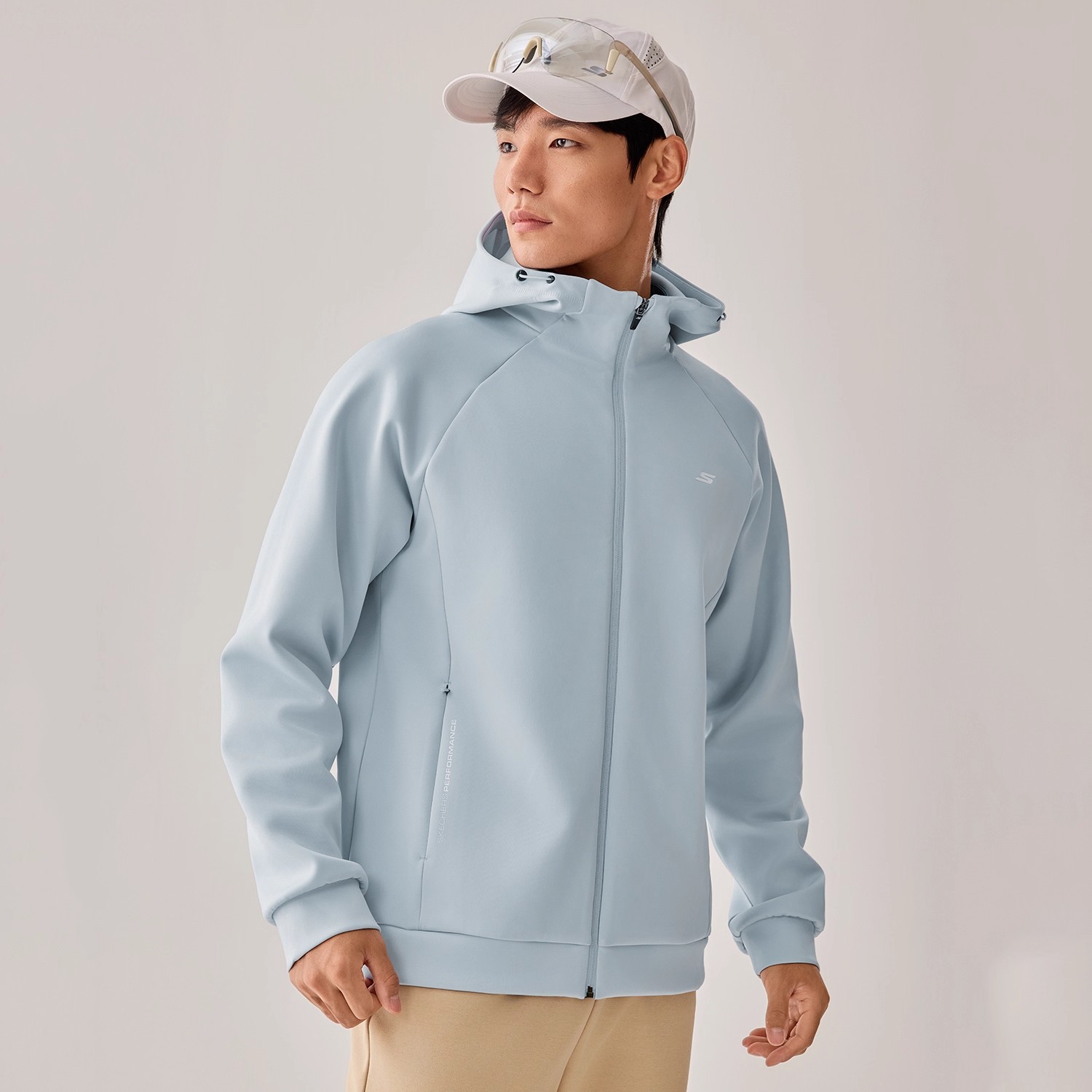 Skechers斯凯奇男针织连帽外套