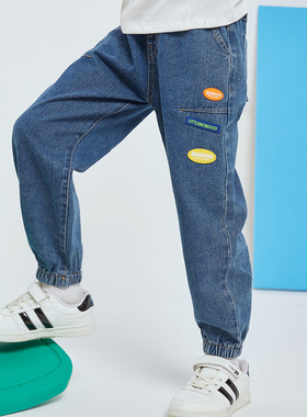 巴布豆卡乐新款儿童牛仔裤百搭休闲WBW3NK817