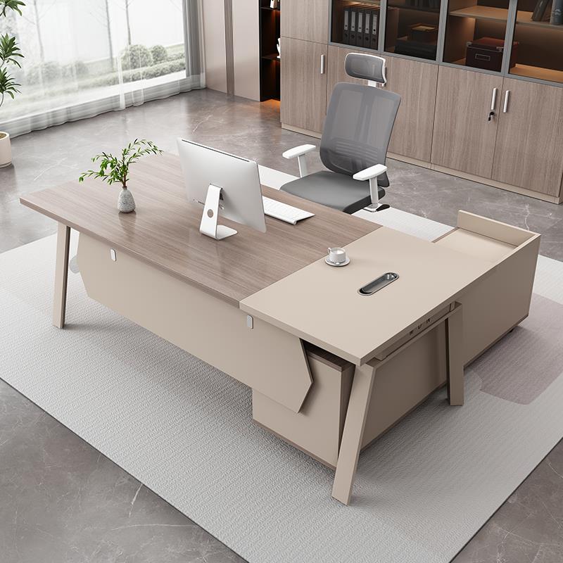 单人老板办公桌时尚主管经理桌老板桌椅组合简约现代办公室大班台