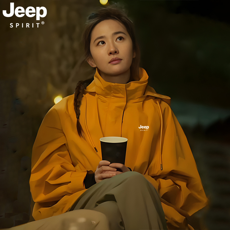 JEEP冲锋衣刘亦菲同款防风防水