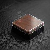 圭隐堂胡桃木茶叶秤茶则电子秤普洱称茶专用量茶克秤家用咖啡豆秤