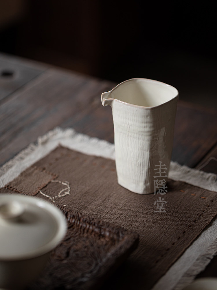 贵印堂粗陶博览会杯家用覆古瓦比萨比式家用男杯茶连杯茶海茶分配