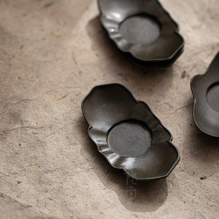 圭隐堂纯手工古锡茶杯垫家用复古防烫隔热垫茶垫蜡烛底座茶托杯托