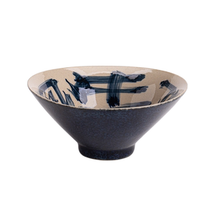 圭隐堂草木灰手绘书法功夫茶杯主人杯复古家用斗笠杯子品茗杯单杯