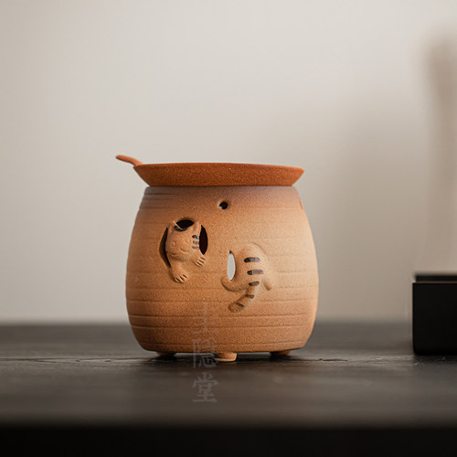中式小猫陶瓷复古罐罐茶煮茶器