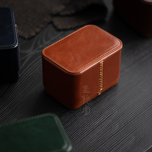 圭隐堂皮革茶事包户外旅行茶具便携皮包防震茶壶茶杯小号收纳盒