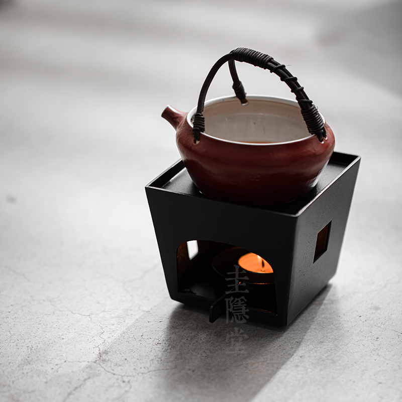 圭隐堂铁艺温茶器家用蜡烛台酒精灯温酒煮茶器保温烤茶暖茶小茶炉