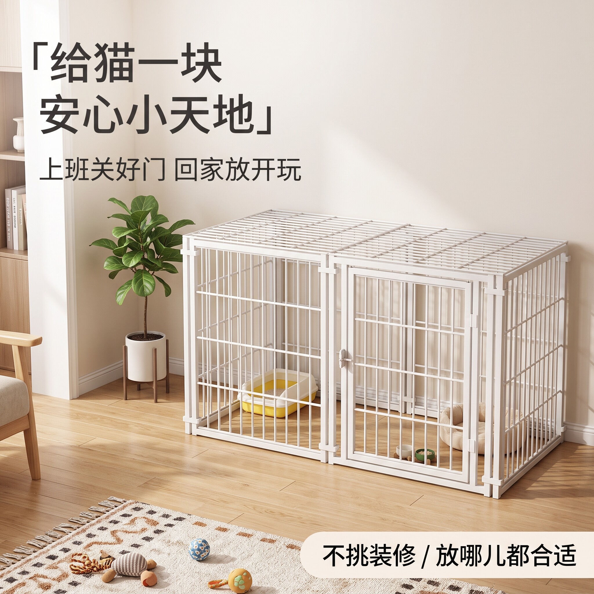 猫笼子家用室内别墅超大自由空间自由组装宠物猫窝小户型猫围栏