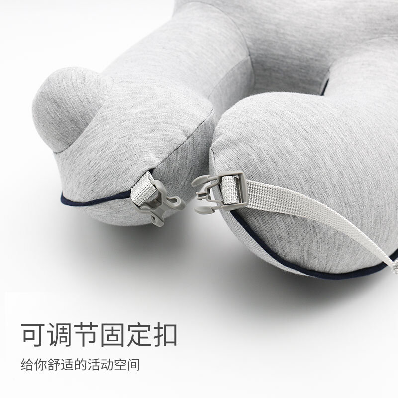 亲子旅行充气U型枕脖子护颈枕坐车睡觉神器易收纳按压式便携枕头