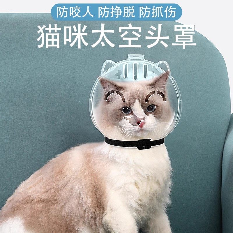 猫咪防咬头套剪指甲洗澡宠物防舔防舔圈太空防猫抓防抓套猫头神器,宠物/宠物食品及用品,宠物伊丽莎白圈,淘宝优惠券,粉丝福利购,淘宝优惠卷