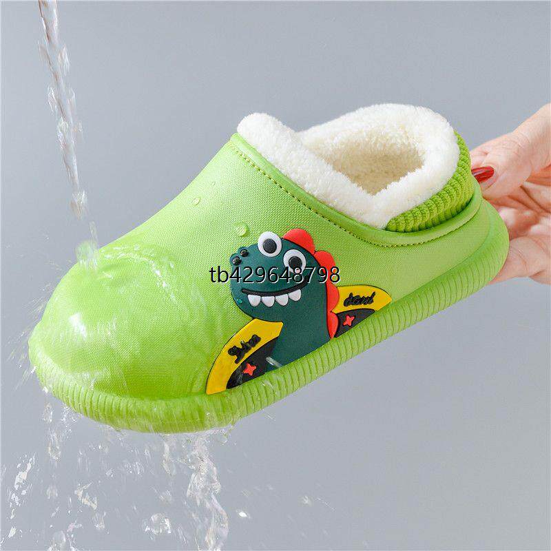 儿童棉拖鞋居家保暖软底外穿男童女宝宝防冻棉鞋加厚