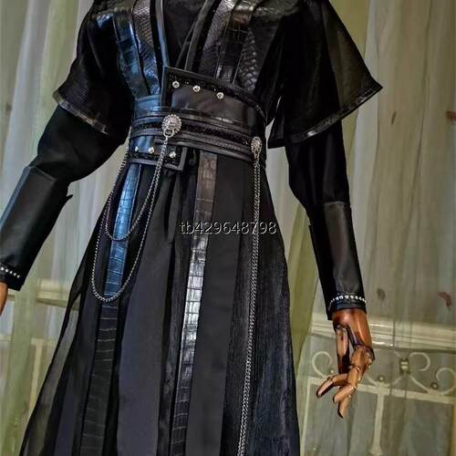 墨燃cos服古装黑色套装萧