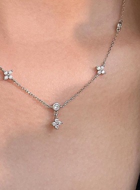 从爱之名繁星四叶花项链女