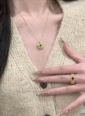 时来运转八宝罗盘旋转项链