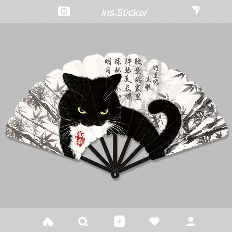 夏日七连扇便携折叠小扇子