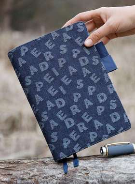 Amemory牛仔布书套款日程本五上日记本学生计划本三年自填手账本