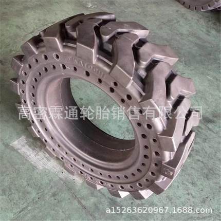 天然橡胶实心轮胎30x10-15带减震孔高弹性耐磨适合高温环境下运输