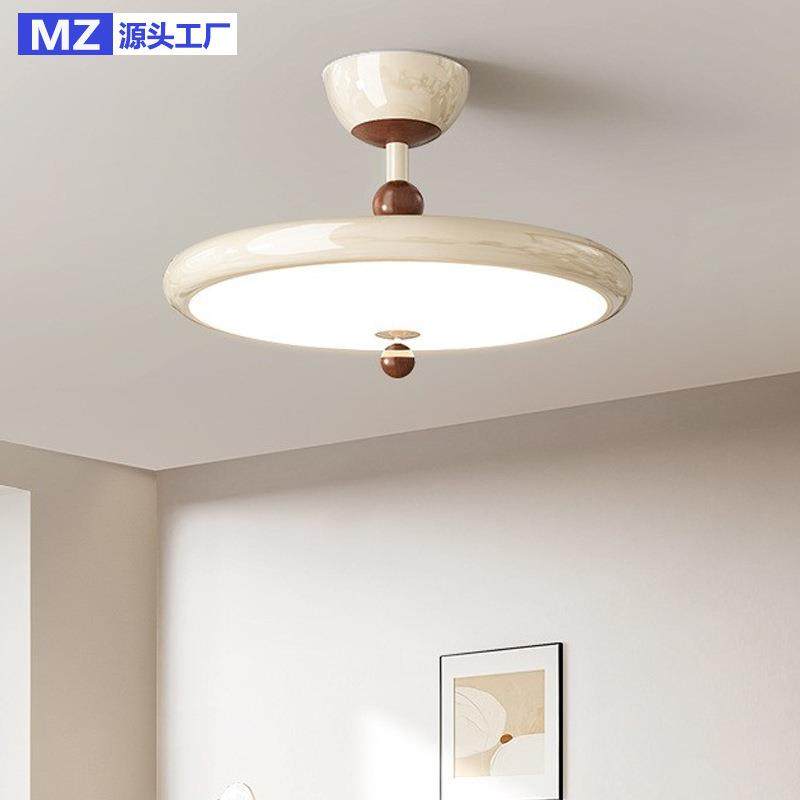 奶油中古风卧室吸顶灯法式胡桃木色主卧2025年新款灯护眼房间吊灯,包装,五金配件包装,淘宝优惠券,粉丝福利购,淘宝优惠卷