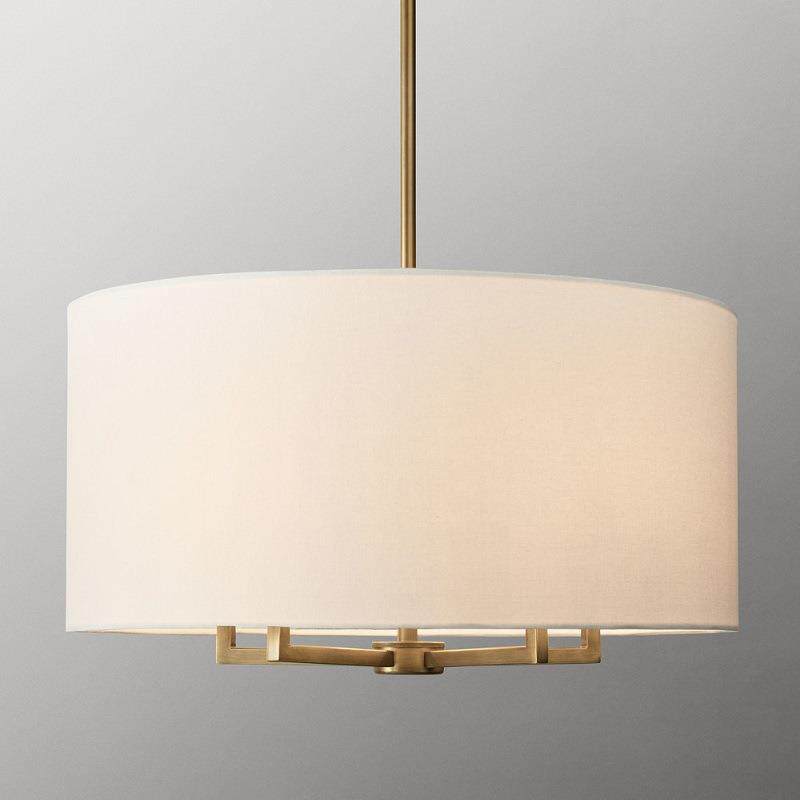 法式复古布罩吊灯 美式简约中古卧室书房灯具设计师餐厅灯儿童房