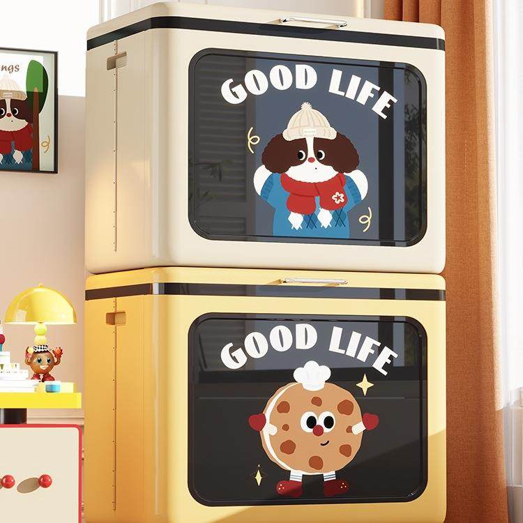 衣服收纳箱整理箱大容量家用翻盖可折叠玩具衣物被子储物柜子,基础建材,脚轮/万向轮,淘宝优惠券,粉丝福利购,淘宝优惠卷