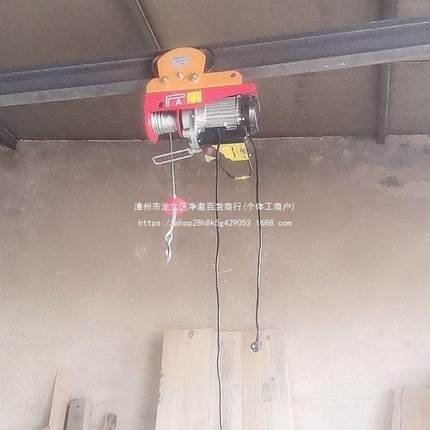 微型电动葫芦220V家用小型吊机05吨两用轨道吊机起重机1吨升降机