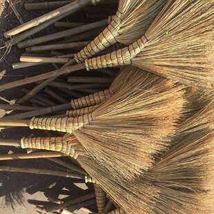 高粱手工制作扫帚农村不金丝清洁老式家用扫帚苗扫把沾苕帚室内