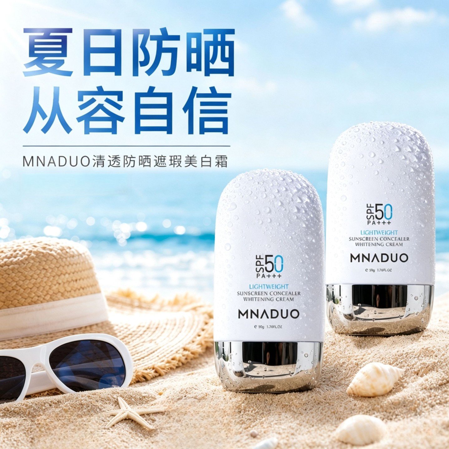 三合一防晒霜隔离遮瑕